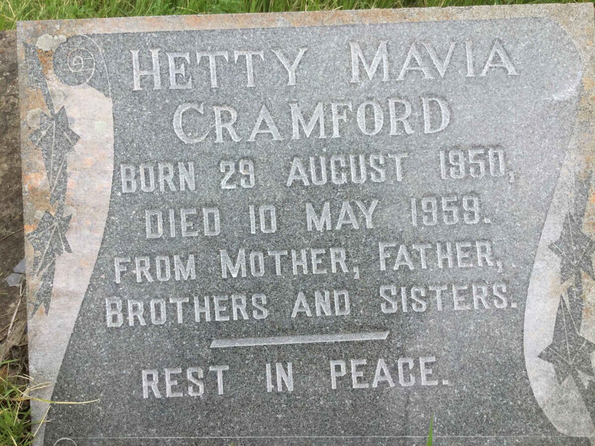 CRAMFORD Hetty Mavia 1950-1959
