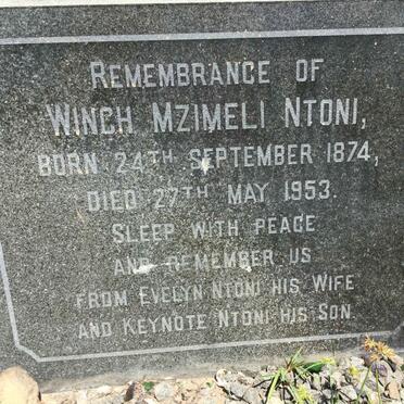 NTONI Winch Mzimeli 1874-1953
