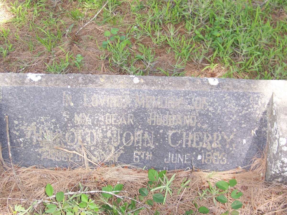 CHERRY Harold John -196?