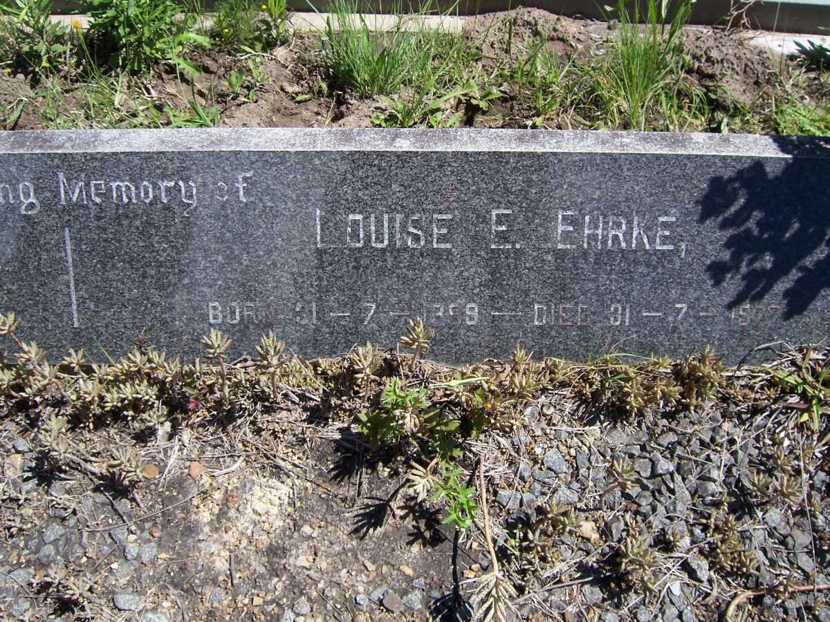 EHRKE Louise E. 1899-1977