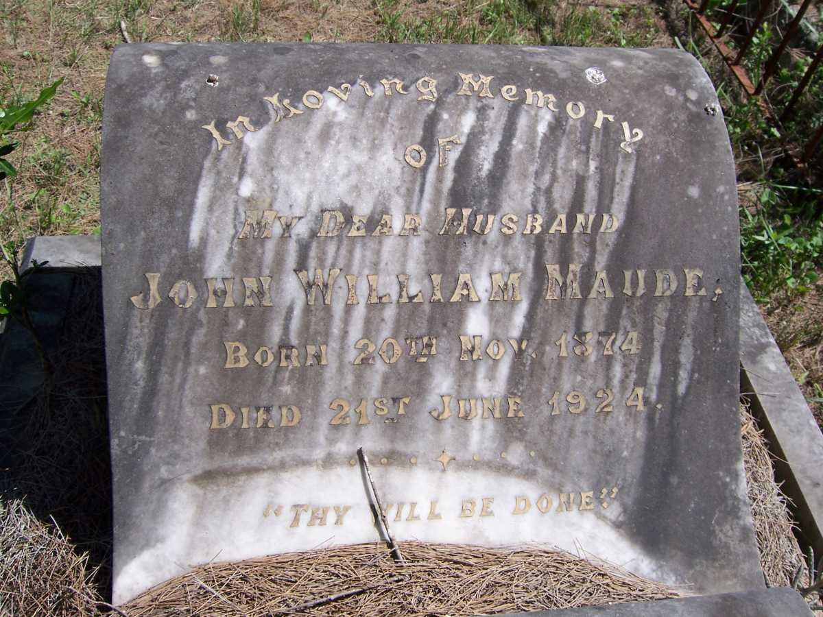 MAUDE John William 1874-1924