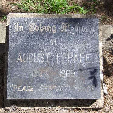PAPE August F. 1887-1969