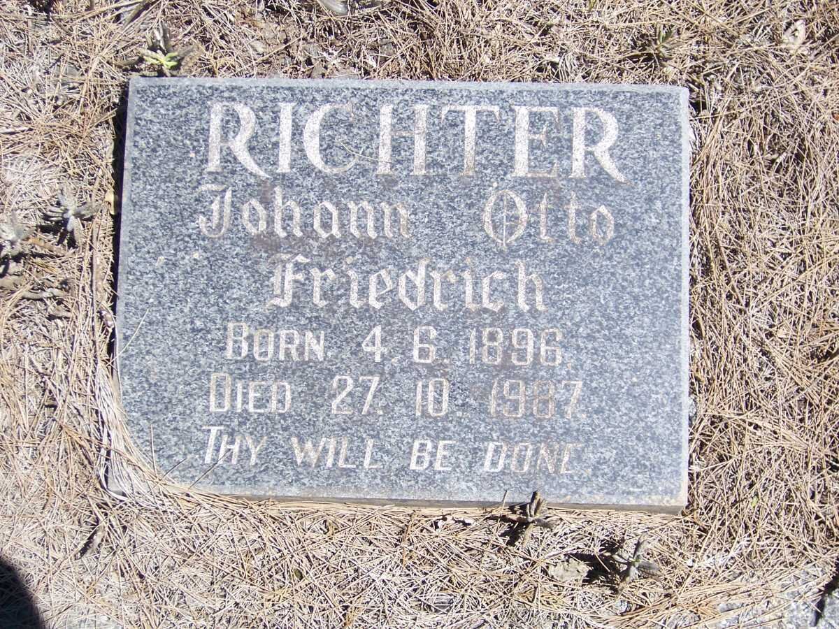 RICHTER Johann Otto Friedrich 1896-1987