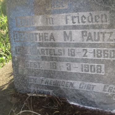 PAUTZ Dorothea M. nee BARTELS 1860-1908