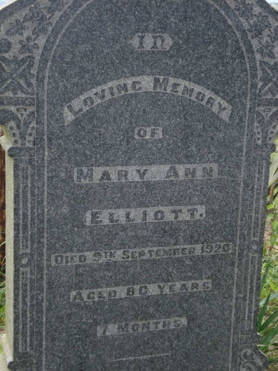 ELLIOTT Mary Ann -1920