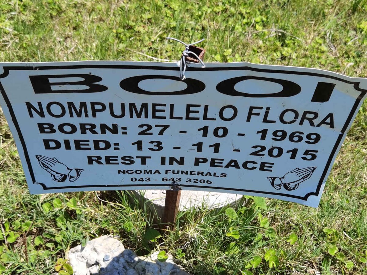 BOOI Nompumelelo Flora 1969-2015