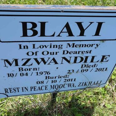 BLAYI Mzwandile 1976-2011