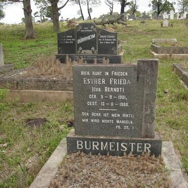 BURMEISTER Esther Frieda nee BERNDT 1901-1966