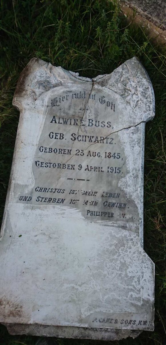 BUSS Alwine nee SCHWARTZ 1845-1915