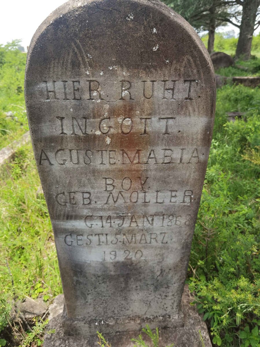 BOY Aguste Maria nee MOLLER 1868-1920