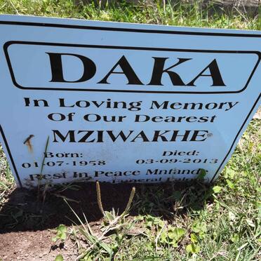 DAKA Mziwakhe 1958-2013
