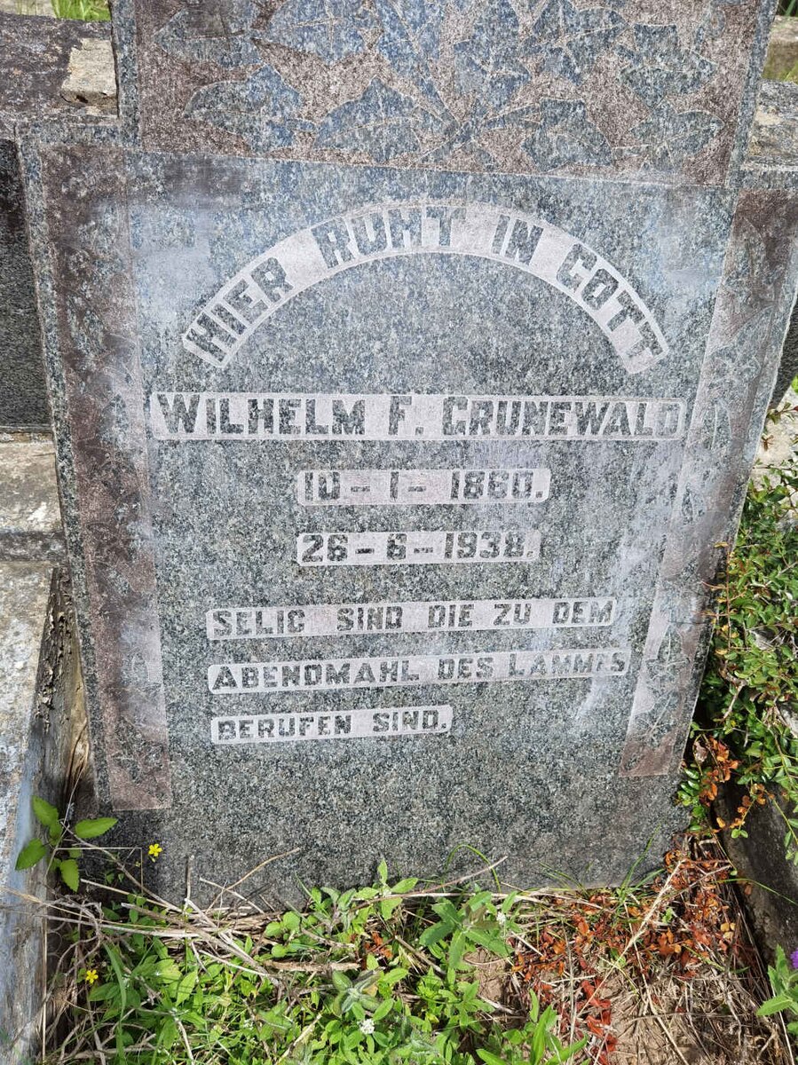 GRUNEWALD Wilhelm F. 1860-1938