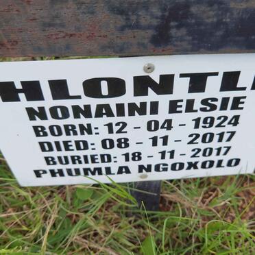 HLONTLI Nonaini Elsie 1924-2017