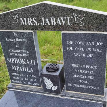JABUVA Siphokazi Mpahla 1993-2018