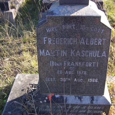 KASCHULA Frederich Albert Martin 1878-1966