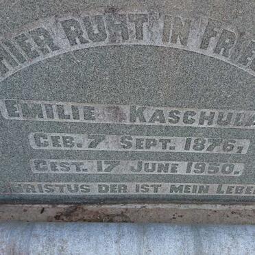 KASCHULA Emilie 1876-1950
