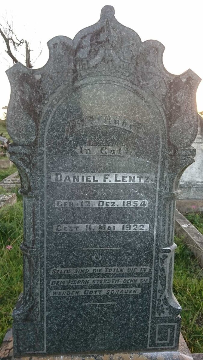 LENTZ Daniel F. 1854-1922