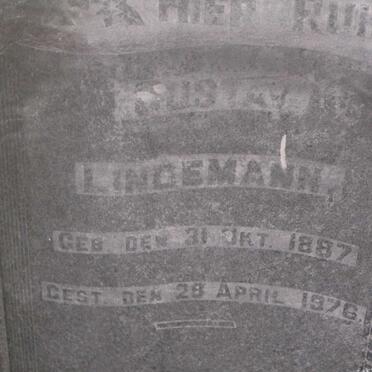 LINDEMANN Gustav 1887-1976 &amp; Emma Sarah BERNDT 1889-1940