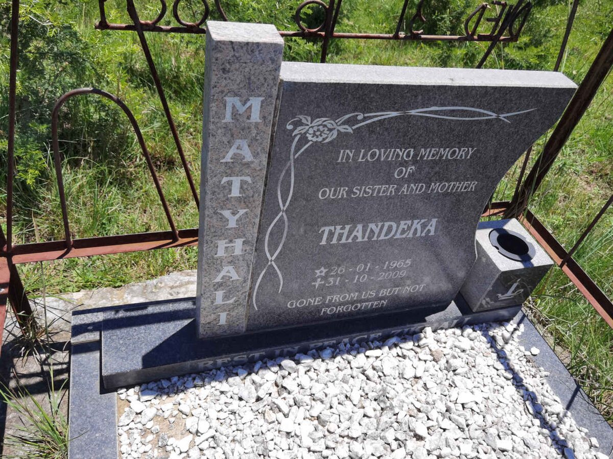 MATYHALI Thandeka 1965-2009