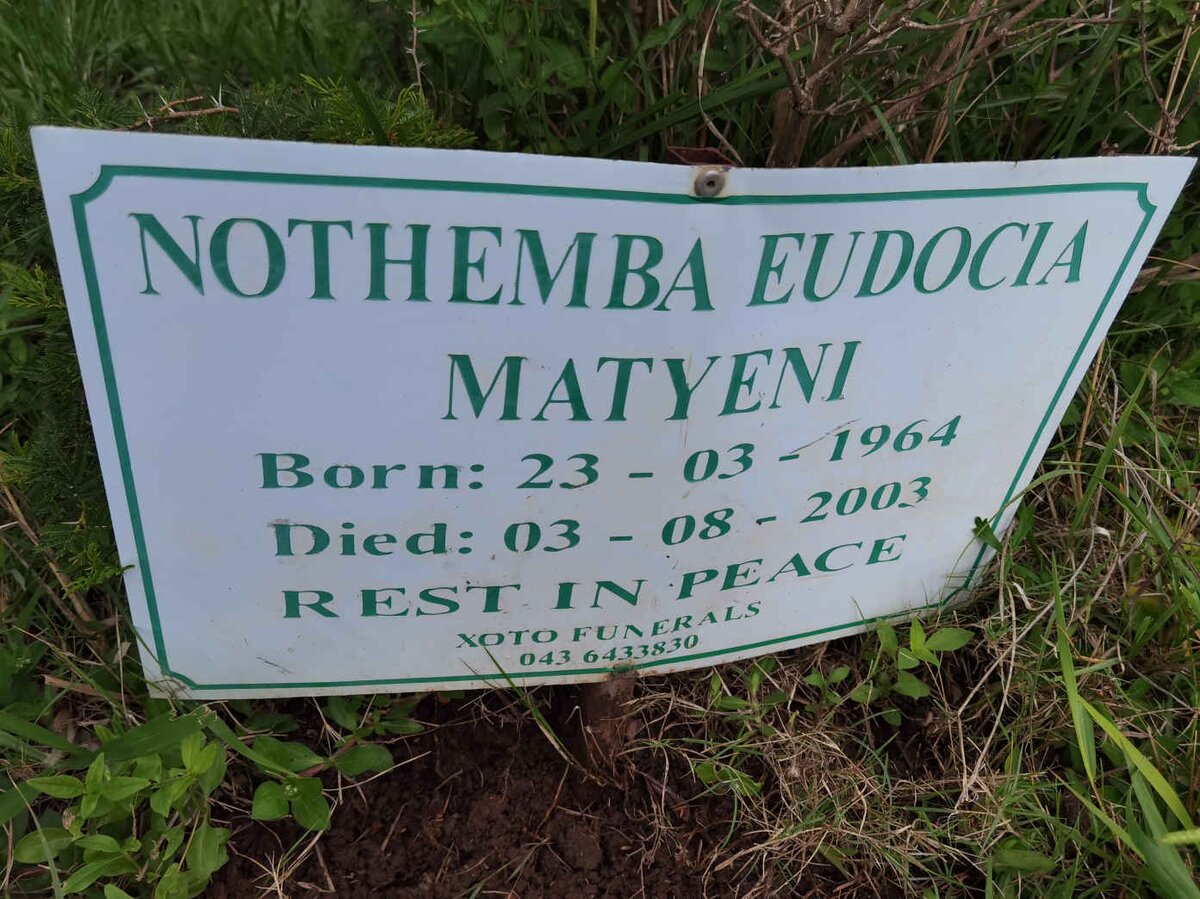 MATYENI Nothemba Eudocia 1964-2003