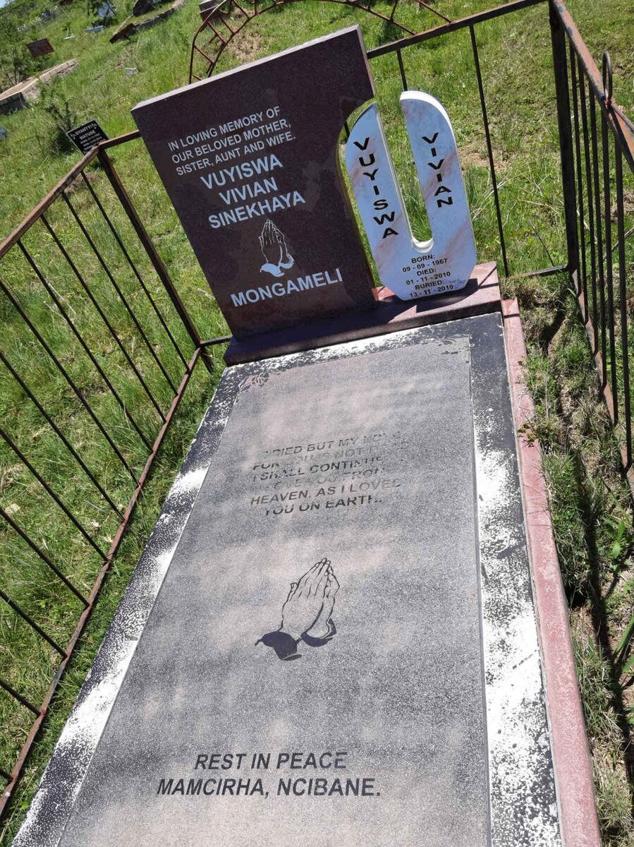 MONGAMELI Vuyiswa Vivian Sinekhaya 1967-2010