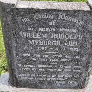 MYBURGH Willem Rudolph 1905-1953
