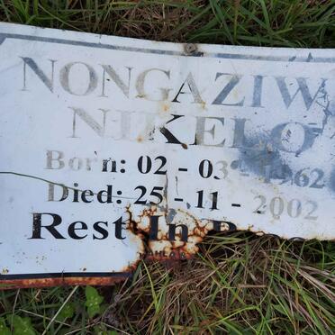 NONGAZIWE Nikelo 1962-2002