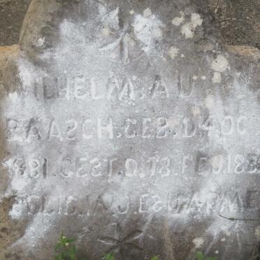 RAASCH Wilhelm Au?? 1881-1884