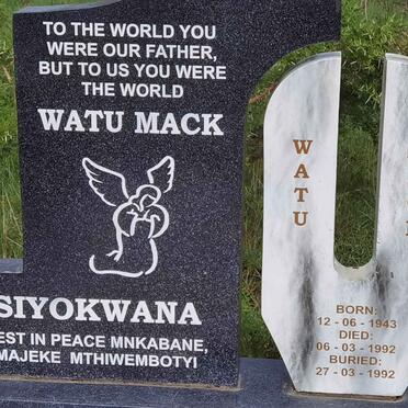 SIYOKWANA Watu Mack 1943-1992