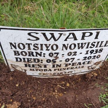 SWAPI Notsiyo Nowisile 1938-2020