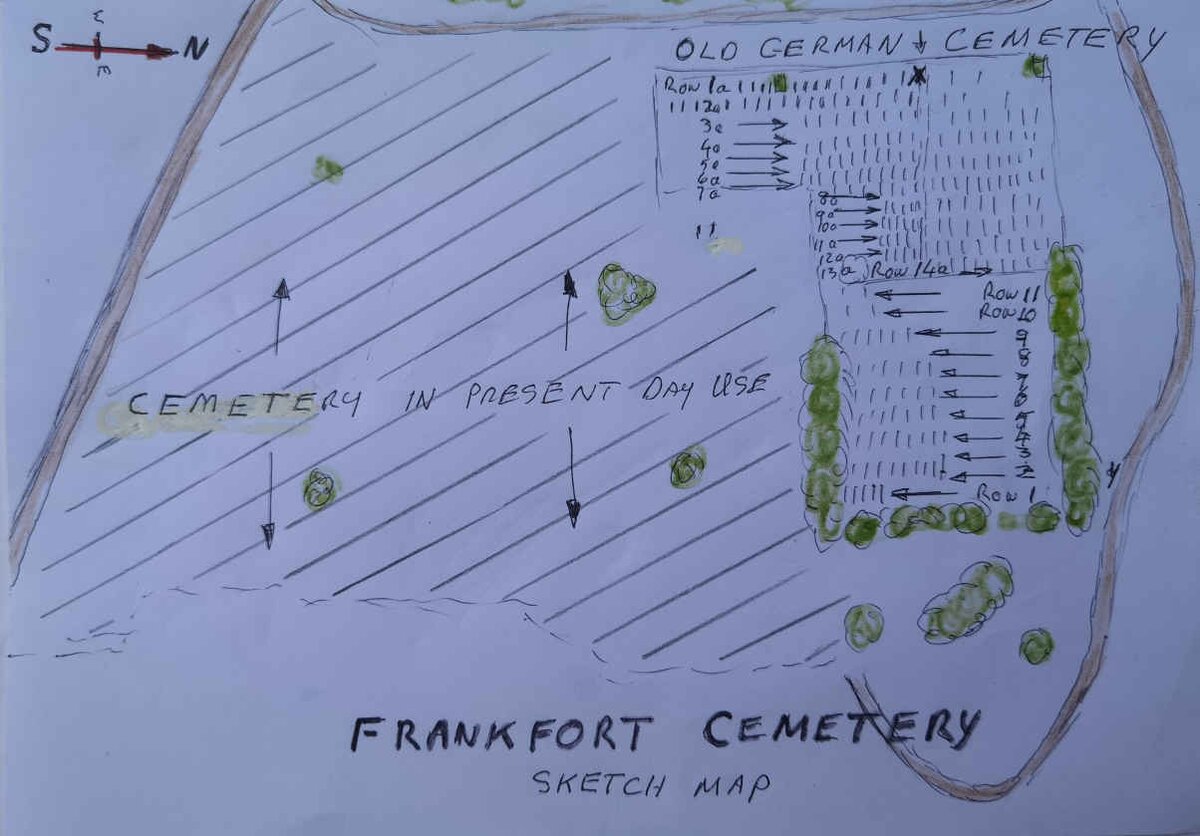 10. Frankfort Cemetery map