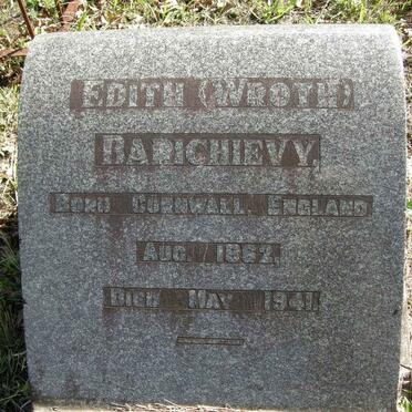BARICHIEVY Edith nee WROTH 1862-1941