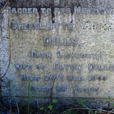 MILLS James Henry Elton -1935 &amp; Charlotte Anne LANDREY -1940