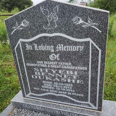 DUKASHE Sityebi Bennet 1922-2013