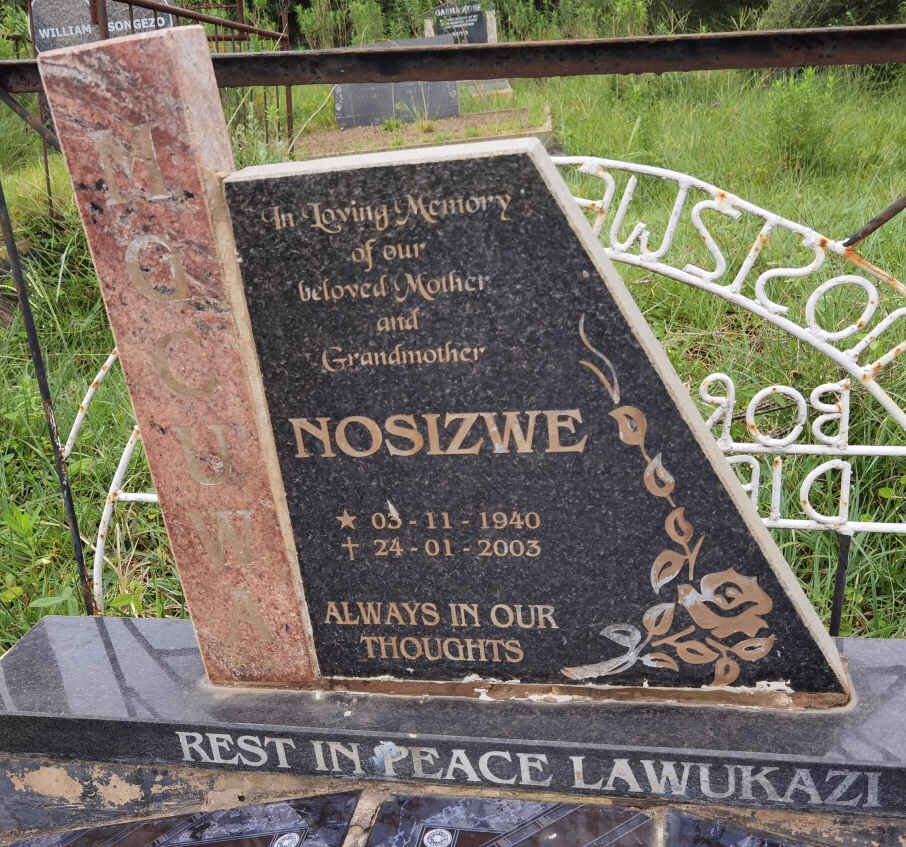 MGCUWA Nosizwe 1940-2003