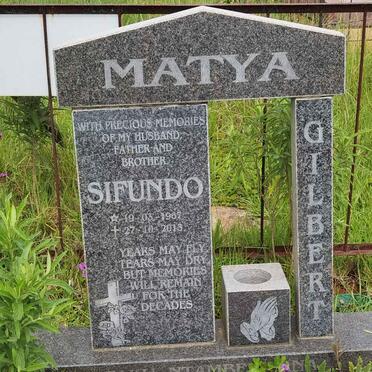 MATYA Gilbert Sifundo 1967-2013