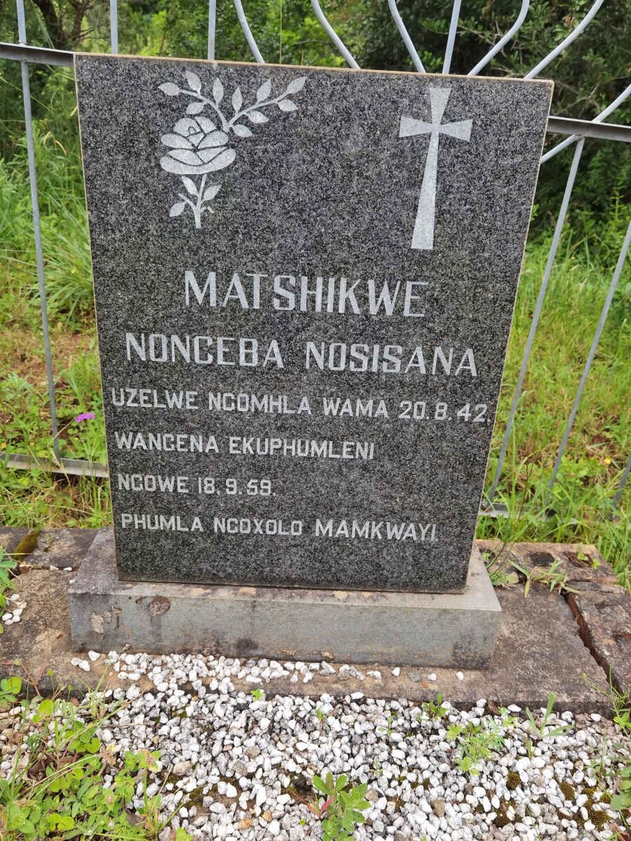 MATSHIKWE Nonceba Nosisana 1942-1959