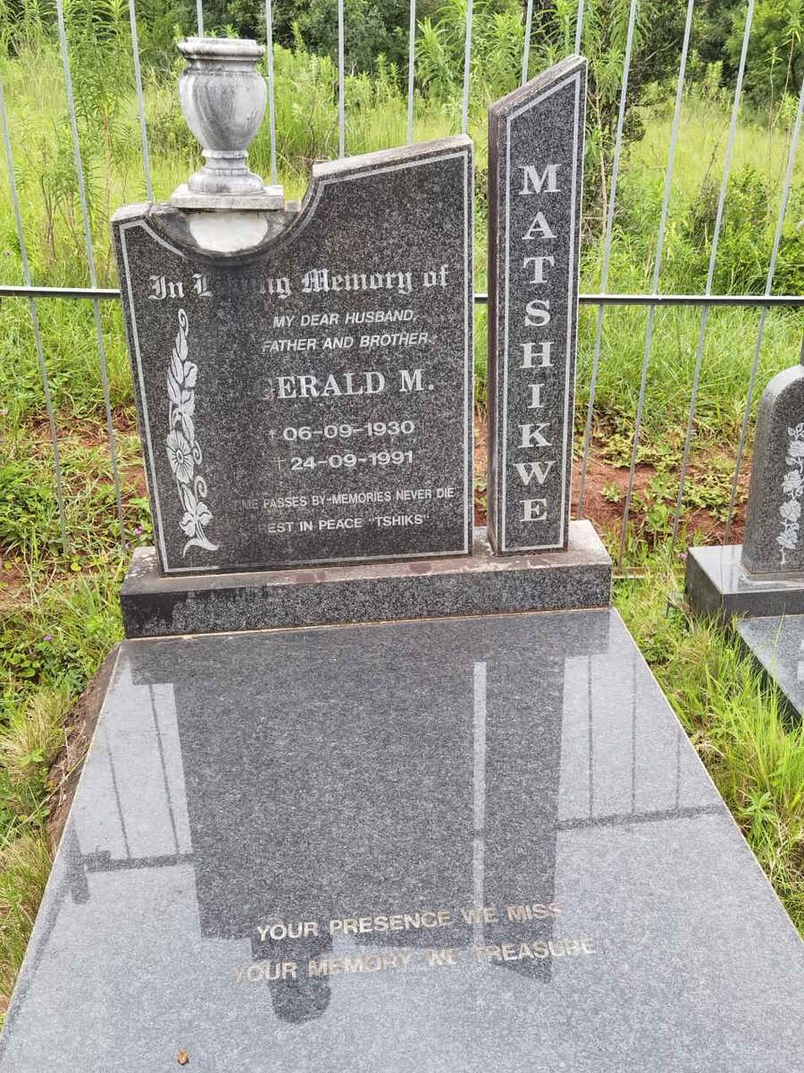 MATSHIKWE Gerald M. 1930-1991