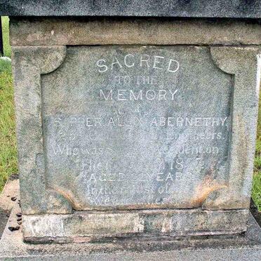 ABERNETHY Alexander  -1857