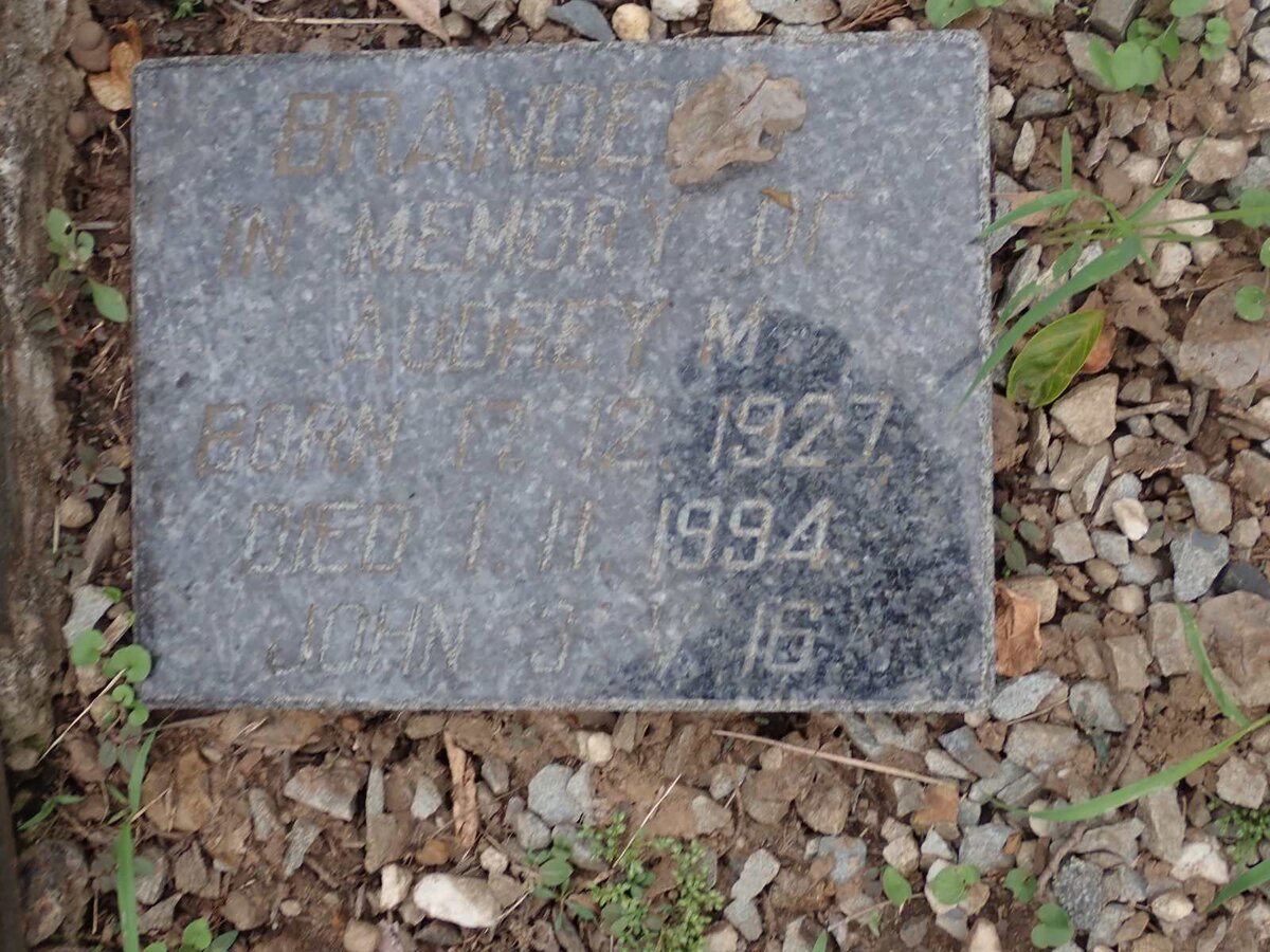 BRANDERS Audrey M. 1927-1994