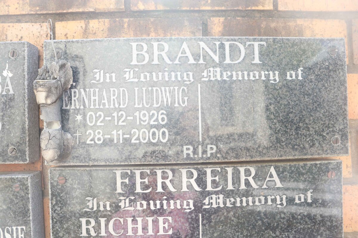 BRANDT ?ernhard Ludwig 1926-2000