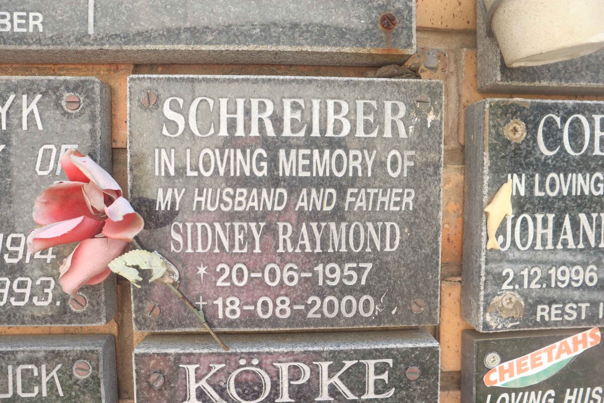 SCHREIBER Sidney Raymond 1957-2000