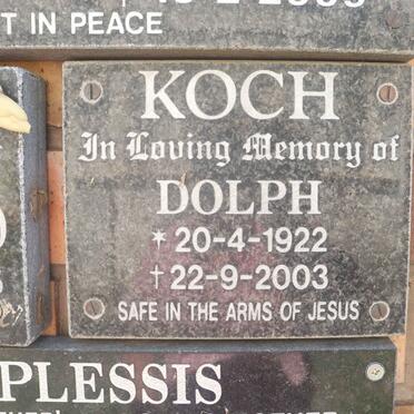 KOCH Dolph 1922-2003