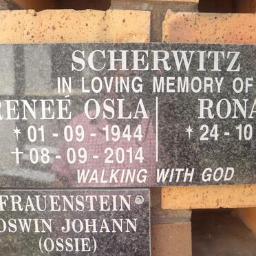 SCHERWITZ Ronald 1943- &amp; Reneé Osla 1944-2014