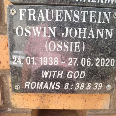 FRAUENSTEIN Oswin Johann 1938-2020
