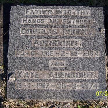 ADENDORFF Douglas Rodrick 1916-1984 &amp; Kate 1917-1974