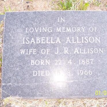 ALLISON Isabella 1887-1966