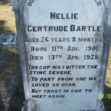 BARTLE Nellie Gertrude 1901-1928