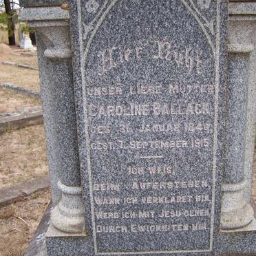 BALLACK Caroline 1840-1915