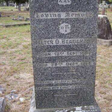 BEAUCHAMP Walter O. 1857-1914